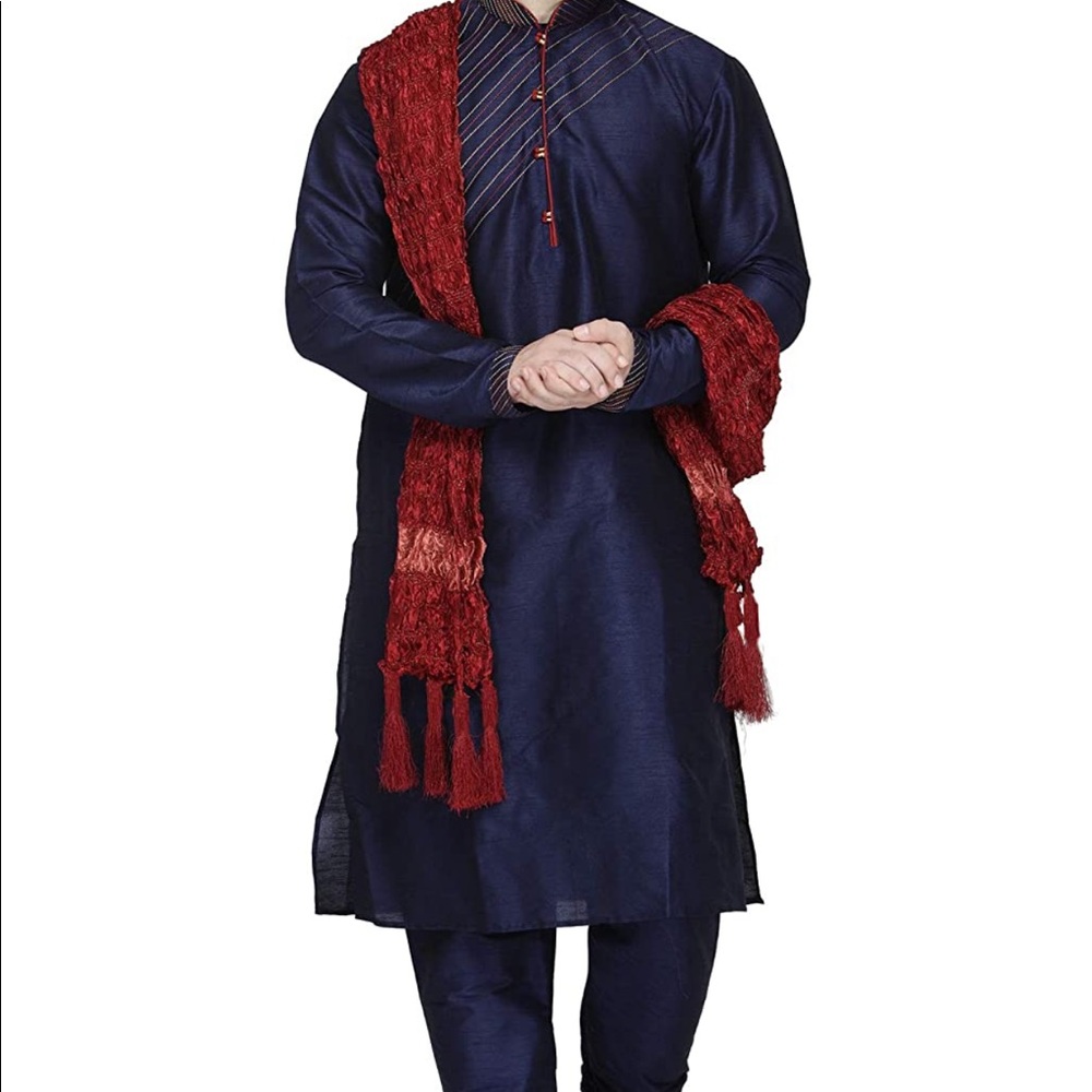 Mens Kurta pajama and scarf